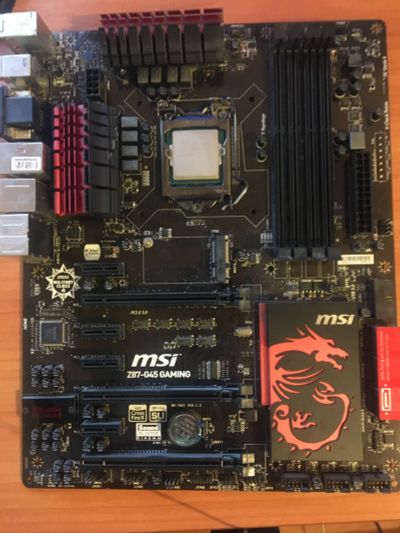 Лот: 17022357. Фото: 1. MSI Z87-G45 Gaming, 1150H3, DDR3. Материнские платы