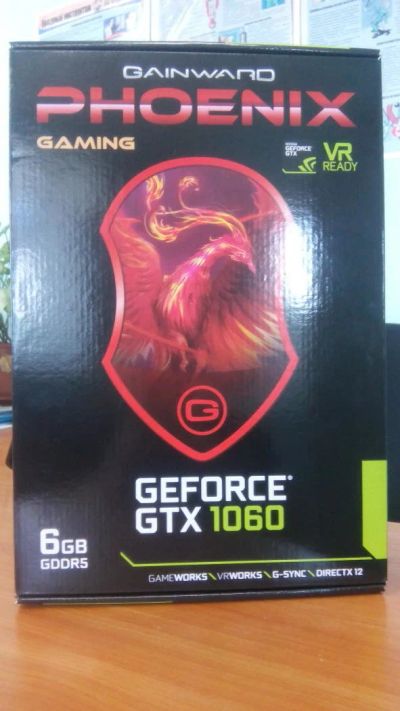 Лот: 9917424. Фото: 1. Видеокарта Geforce GTX1060 Gainward. Видеокарты