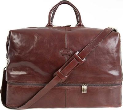 Лот: 13301309. Фото: 1. Кожаная дорожная сумка Gianni... Сумки