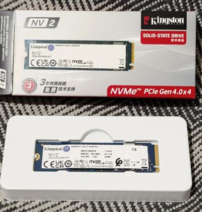 Лот: 25123176. Фото: 1. SSD, M2, NVMe Kingston NV2 - 1TB... SSD-накопители