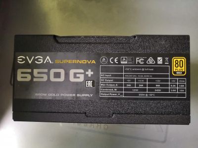 Лот: 25627524. Фото: 1. EVGA SuperNOVA 650 G1+(120-GP-0650-X2... Корпуса, блоки питания