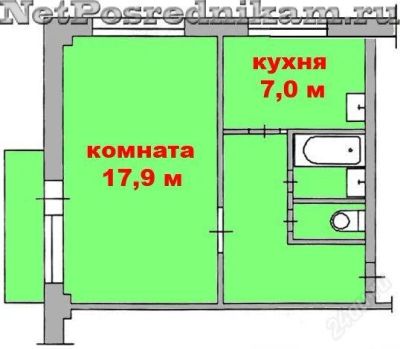 Лот: 2125624. Фото: 1. кваритира 1к, район Копылова... Квартиры, студии