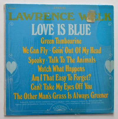 Лот: 12078939. Фото: 1. lp Lawrence Welk ‎– love is blue. Аудиозаписи