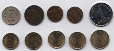 Лот: 10631630. Фото: 1. Монеты Балтии. Европа
