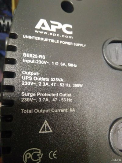 Лот: 18221621. Фото: 1. Бесперебойник APC 525. ИБП, аккумуляторы для ИБП