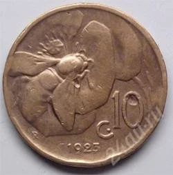 Лот: 149258. Фото: 1. Италия. 10 чентезимо 1923г. Европа