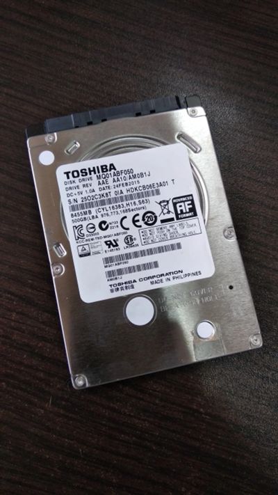 Лот: 11407421. Фото: 1. Toshiba MQ01ABF050 500 Gb Для... Жёсткие диски (HDD)