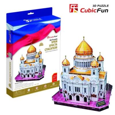 Лот: 4736508. Фото: 1. 3D Puzzle "Храм Христа Спасителя... Пазлы