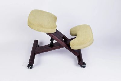 Лот: 11598141. Фото: 1. Коленный стул (венге/ткань). Стулья и кресла офисные