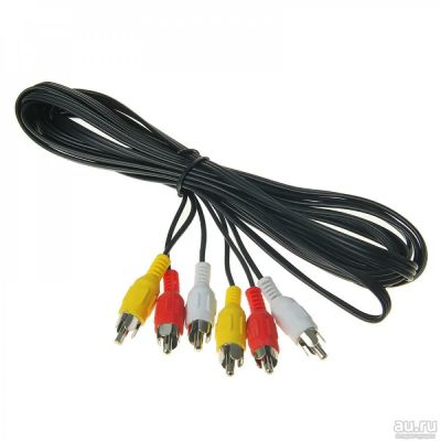 Лот: 17409772. Фото: 1. Кабель 3 RCA - 3 RCA 5 метров... Шнуры, кабели, разъёмы
