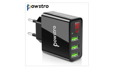 Лот: 10606505. Фото: 1. Powstro - адаптер на 3 зарядки... Зарядные устройства, блоки питания, адаптеры сетевые для смартфонов