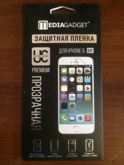 Лот: 5901109. Фото: 1. Защитная пленка на iPhone 6 plus... Защитные стёкла, защитные плёнки