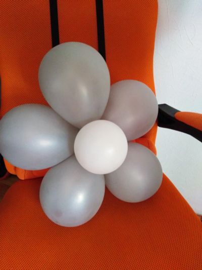 Лот: 14824385. Фото: 1. Гелевый латексный шарик Цветок. Воздушные шары