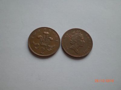 Лот: 8806212. Фото: 1. Великобритания. 2 новых пенни. Великобритания и острова