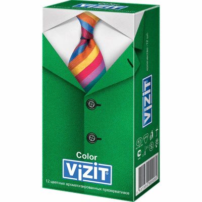 Лот: 25270696. Фото: 1. Vizit Колор Презервативы цветные... Лекарства