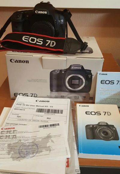 Лот: 8108031. Фото: 1. Canon 7D body. Цифровые зеркальные