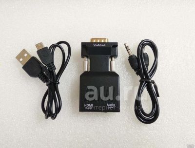 Лот: 18565105. Фото: 1. Адаптер переходник с VGA на HDMI... Шлейфы, кабели, переходники