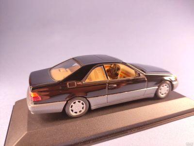 Лот: 18217128. Фото: 1. Mercedes 600 S (140), Black, Minichamps... Автомоделизм
