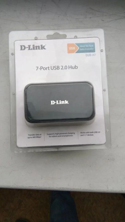 Лот: 8319579. Фото: 1. USB-разветвитель D-Link DUB-H7. USB хабы