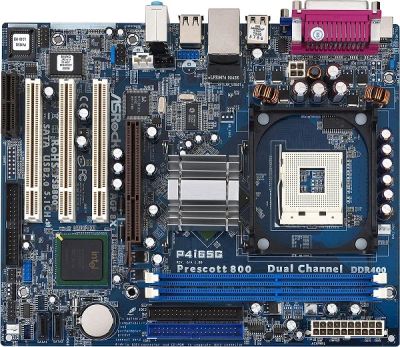 Лот: 4639903. Фото: 1. ASRock P4i65G. Материнские платы