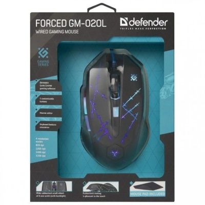 Лот: 16866068. Фото: 1. Мышь Defender Forced GM-020L игровая... Клавиатуры и мыши