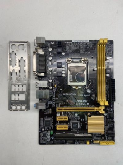 Лот: 18305491. Фото: 1. Материнская плата asus h81m-c... Материнские платы