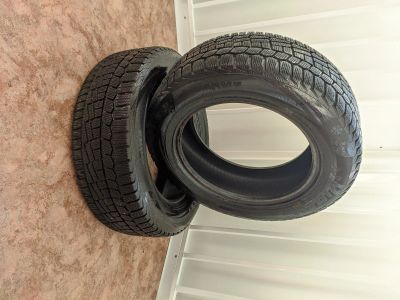 Лот: 16516650. Фото: 1. Зимние шины 2 шт. 205/60 r16 96t... Шины