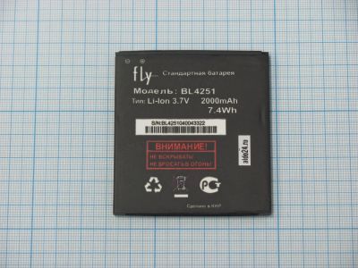 Лот: 12247648. Фото: 1. АКБ Fly BL4251 ( IQ450/Horizon... Аккумуляторы