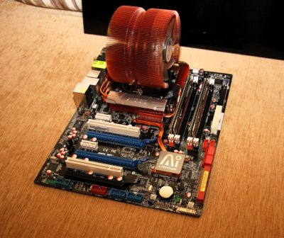 Лот: 3062282. Фото: 1. ASUS P5E3 Deluxe + Intel Core... Материнские платы