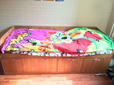Лот: 7936610. Фото: 1. Кровать с выдвижными ящиками. Кровати