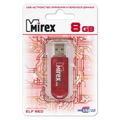 Лот: 11758051. Фото: 1. USB карта памяти 8ГБ Mirex Elf... USB-флеш карты