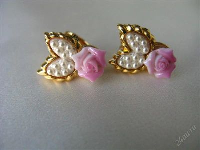 Лот: 969181. Фото: 1. Изящные клипсы от AVON 1991г. Серьги, каффы