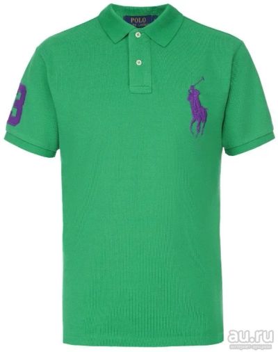 Лот: 12786645. Фото: 1. Оригинал Ralph Lauren S-M зелёное... Футболки