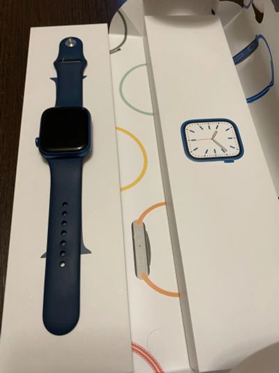 Лот: 19302137. Фото: 1. Apple watch series 7 45mm. Смарт-часы, фитнес-браслеты, аксессуары
