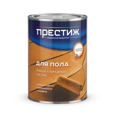Лот: 24085406. Фото: 1. Эмаль Престиж, ПФ-266, алкидная... Краски, лаки, растворитель