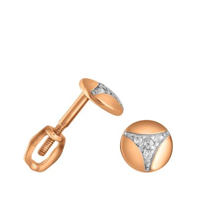 Лот: 23879615. Фото: 1. Серьги-пусеты TALANT из золота... Серьги, каффы