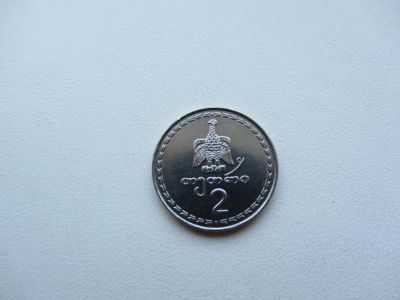 Лот: 6480367. Фото: 1. Грузия 2 тетри 1993 г. Азия