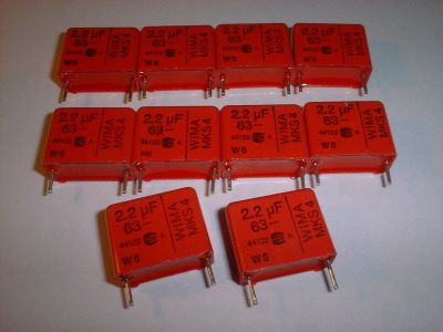 Лот: 4711148. Фото: 1. WIMA MKS4 2.2мкФ (2.2µF) 63V 5... Конденсаторы
