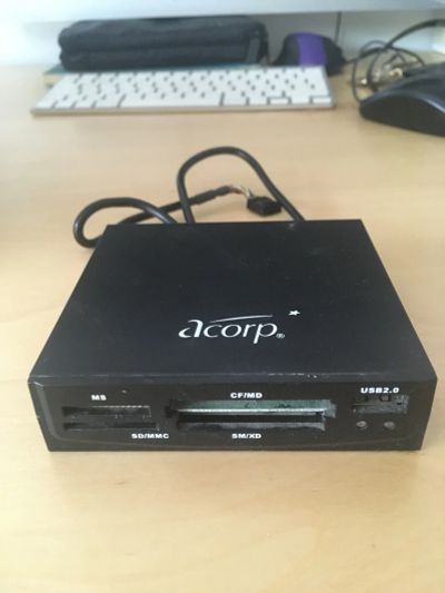 Лот: 16413378. Фото: 1. Кардридер acorp в корпус. Картридеры