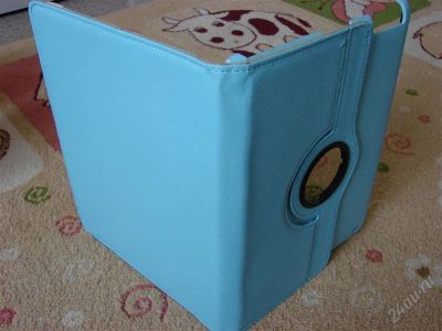Лот: 2879600. Фото: 1. новый голубой чехол кожаный для... Чехлы, обложки