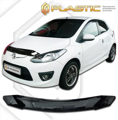 Лот: 13003725. Фото: 1. Дефлектор капота MAZDA 2 2007-2011г. Детали тюнинга