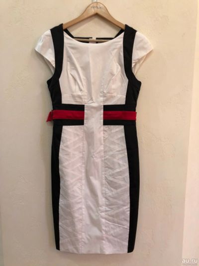 Лот: 18573066. Фото: 1. Платье Карен Миллен, черно-бело-красное. Платья