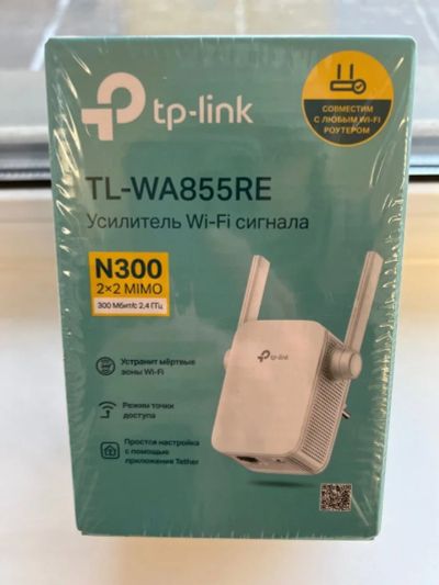 Лот: 18596412. Фото: 1. Репитер TP-link TL-WA855RE Wireless... WiFi, Bluetooth адаптеры