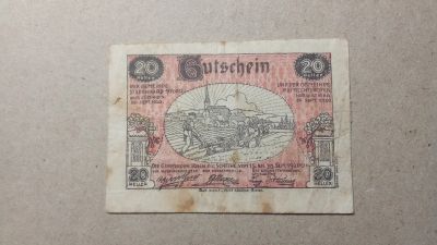 Лот: 24588376. Фото: 1. 20 галлеров 1920 Германия ( нотгельд... Европа