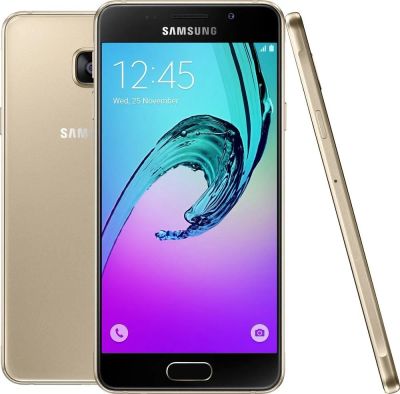 Лот: 9853106. Фото: 1. Samsung A7 (2016) Gold. Смартфоны