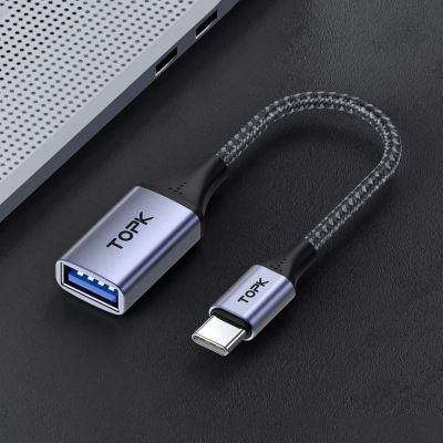Лот: 20677096. Фото: 1. Кабель-переходник TOPK USB - USB... Дата-кабели, переходники