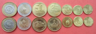 Лот: 7131176. Фото: 1. Аргентина. Набор монет 1992-2013... Америка