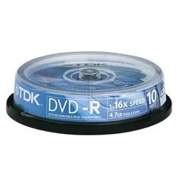 Лот: 5063338. Фото: 1. Диски TDK DVD-R 4.7Gb 16x Cake... CD, DVD, BluRay