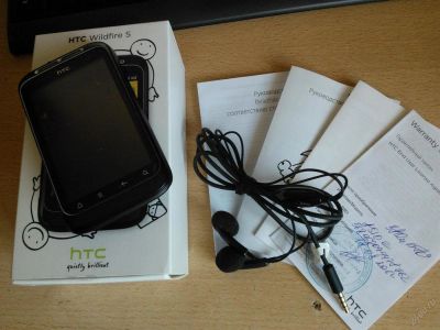 Лот: 3006000. Фото: 1. HTC Wildfire s (почти полный комплект... Смартфоны