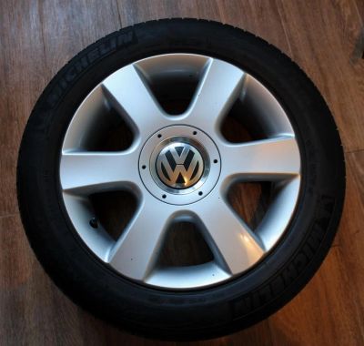 Лот: 3842781. Фото: 1. Литье с летней резиной от Volkswagen... Шины на дисках